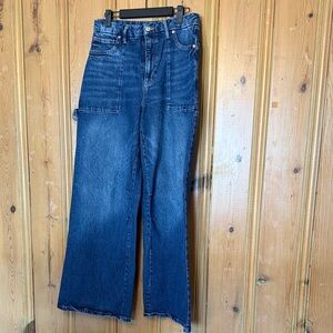 Forever 21 Dark Blue wide leg Jeans